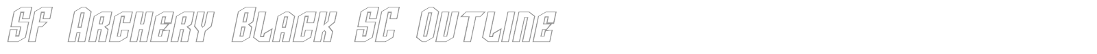 SF Archery Black font preview